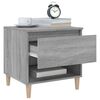 vidaXL Bedside Table Grey Sonoma 50x46x50 Engineered Wood