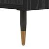 vidaXL TV Cabinet Black oak 150 x 30 x 50 cm Engineered wood