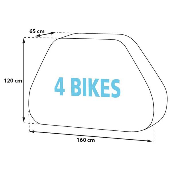Eurotrail Bike Cover on Back for 4 Bikes