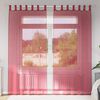 vidaXL Voile Curtains with Loops 2 pcs Wine Red 140x245 cm