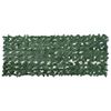 vidaXL Balcony Screen with Dark Green Leaves 200x75 cm