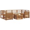 vidaXL Sofa Sets 7 pcs Natural Solid Acacia Wood