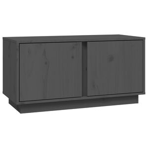 vidaXL TV Cabinet Grey 80x35x40,5 cm Solid Wood Pine