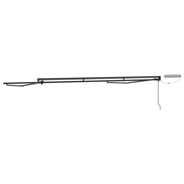 vidaXL Electric Retractable Awning Frame White 2.5 x 2 m Steel