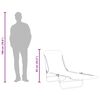 vidaXL Folding Sun Loungers 2 pcs Steel and Fabric Grey