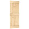 vidaXL Sliding Door with Hardware Set 80x210 cm Solid Wood Pine
