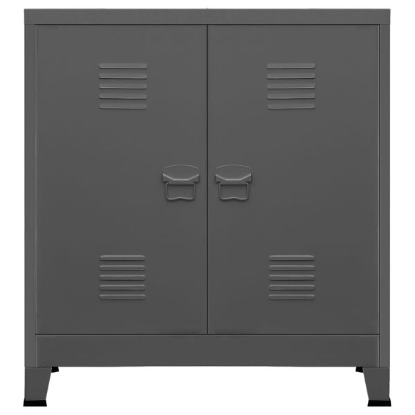 vidaXL Industrial Storage Chest Anthracite Steel