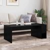 vidaXL Coffee Table Black Oak 101.5 x 50 x 37 cm Engineered Wood