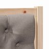 vidaXL Headboard Other Brown and taupe 100 cm Solid pine wood
