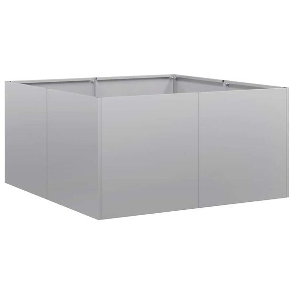 vidaXL Planter 80x80x40 cm Galvanised Steel