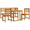 vidaXL Garden Bistro Set 5 pcs Brown Solid Acacia Wood