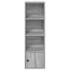 vidaXL Bookcase Grey Sonoma 31x24x102 cm Engineered Wood