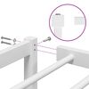vidaXL Metal Bed Frame without Mattress White 160x200cm