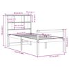 vidaXL Bookcase Bed without Mattress 90x200 cm Solid Wood Pine