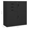 vidaXL Office Cabinet with Planter Box Anthracite 90x40x125 cm Steel