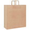 vidaXL Paper Bags 250 pcs with Handles Brown 45x17x48 cm