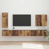 vidaXL TV Wall Cabinet Set Wall-mounted 6 pcs Old Wood