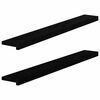 vidaXL Window Sills 2 pcs Dark Brown 120x15x2 cm Solid Wood Oak