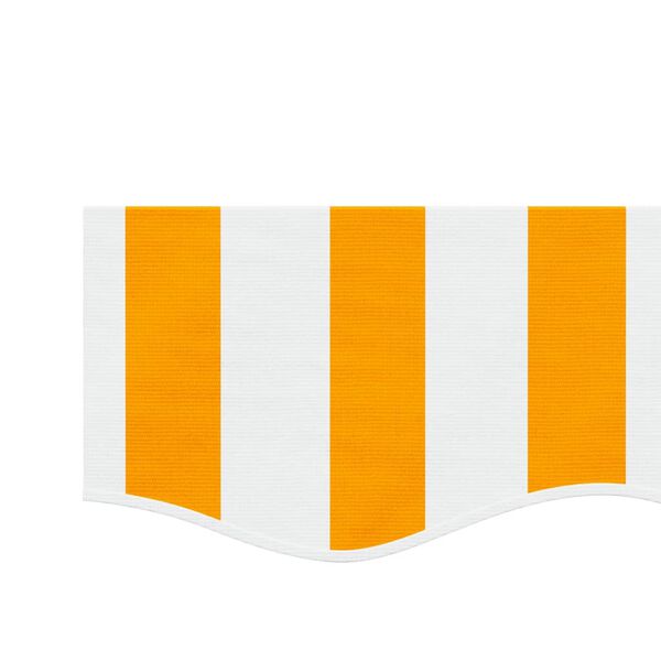 vidaXL Replacement Fabric for Awning Valance Yellow and White Stripe 4 m