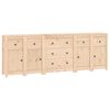 vidaXL Sideboard 230x35x80 cm Solid Wood Pine