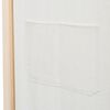 vidaXL 6-Panel Room Divider Cream 240x170x4 cm Fabric