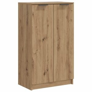 vidaXL Shoe Cabinet Artisian Oak 59x35x100.5 cm Engineered Wood