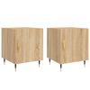 vidaXL Bedside Cabinets 2 pcs Sonoma Oak 40x40x50 cm Engineered Wood