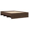 vidaXL Bed Frame without Mattress Brown Oak 120x200 cm Engineered Wood