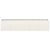 vidaXL Planter White 200x40x40 cm Cold-rolled Steel