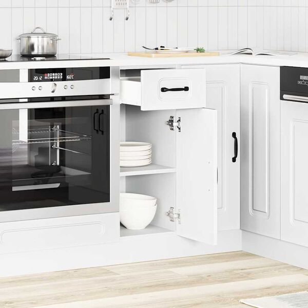 vidaXL Kitchen Base Cabinet Kalmar White Engineered Wood