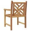 vidaXL Garden Chair 2 pcs 60 x 58 x 90 cm Solid Teak Wood