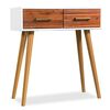 vidaXL Console Table Solid Acacia Wood 70x30x75 cm