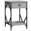 vidaXL Bedside Cabinet Grey Sonoma 40x42x60 cm Engineered Wood
