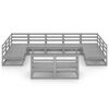 vidaXL 11 Piece Garden Lounge Set Solid Pinewood
