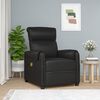 vidaXL Massage Recliner Chair Black Faux Leather