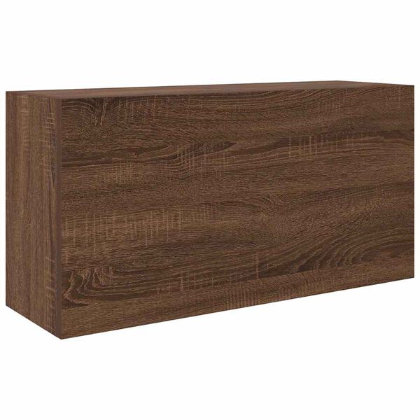 vidaXL Bathroom Wall Cabinet Brown Oak 80x25x40 cm Engineered Wood