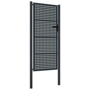 vidaXL Garden Gate Anthracite 100x200 cm Steel