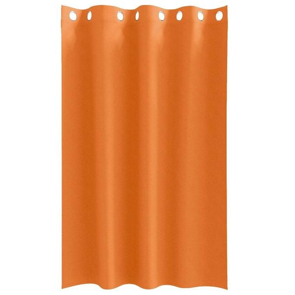 vidaXL Blackout Curtains with Rings 2 pcs Bright Orange 175 x 140 cm