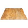 vidaXL Table Top Live Edge 110x60x3.8 cm Solid Wood Mango