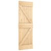 vidaXL Sliding Door NARVIK 70 x 210 cm (152.5 cm) Natural and Black