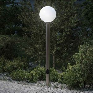 vidaXL Bollard Light with Outlet 120 cm Stainless Steel IP44