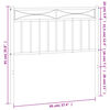 vidaXL Metal Replace Headboard White 90 cm
