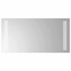 vidaXL LED Bathroom Mirror Transparent 40 x 20 cm Tempered Glass