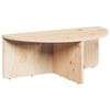 vidaXL Coffee Table 2 pcs Natural Solid pine wood