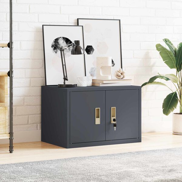 vidaXL Storage Cabinet Anthracite 60 x 40 x 40 cm Steel