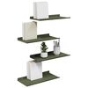 vidaXL Floating Shelf 4 pcs Olive Green 40 x 18 x 2.5 cm Steel