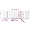 vidaXL Dog Gate with Door Foldable 6 Panels 300 cm Poplar Wood