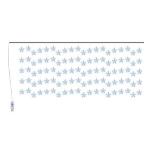 vidaXL LED Star Curtain Fairy Lights 500 LED Cold White 8 Function