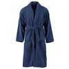 vidaXL Unisex Terry Bathrobe 100% Cotton Navy L