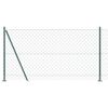 vidaXL Fence Post Green 10 x 1.2 m (60 x 60 mm mesh) Steel and PVC